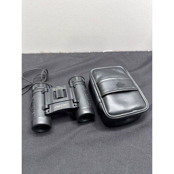 Simmons Compact Binoculars 8x21 Black With Carrying Case Lightweight & Durable D - Picture 1 of 8